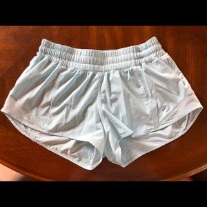 Lulu Lemon baby blue Hotty Hot II Shorts